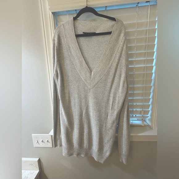 Chrissy Teigen Sweater Dress in Heather Grey - Picture 2 of 2